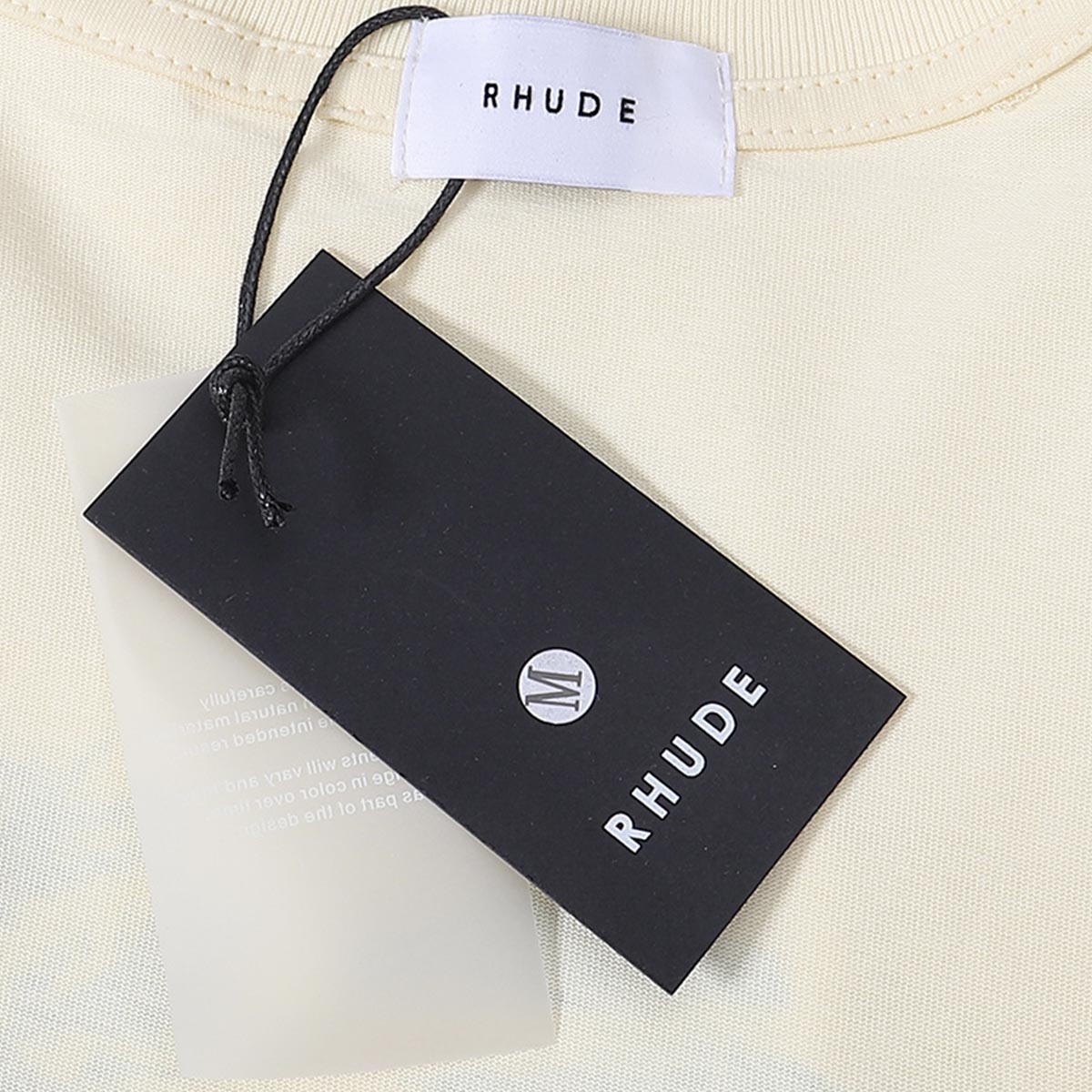 Rhude T-shirts LAGO DI COMO Printed Cotton Casual Short Sleeve Men and Women